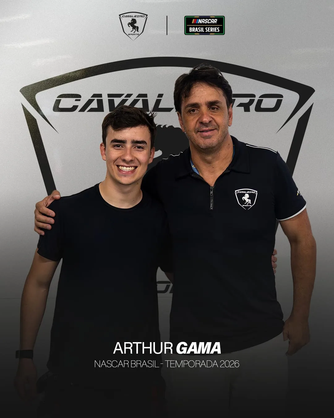 Arthur Gama is the first driver announced by Cavaleiro Sports in NASCAR Brasil