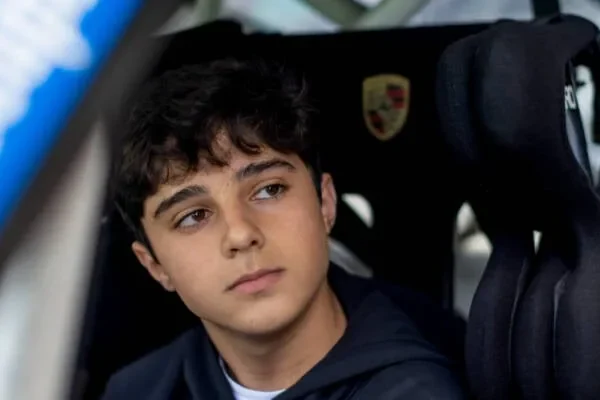 Felipe Massa's son, Pipo, is on pole in the Carrera Cup Rookie class in the Porsche Cup