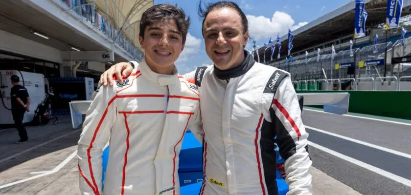 Felipe Massa praises son Pipo's debut in Porsche: "There's no way to have a better weekend"