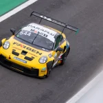 Muller finishes in third position in the free practice session of the Porsche Carrera Cup at Velocitta