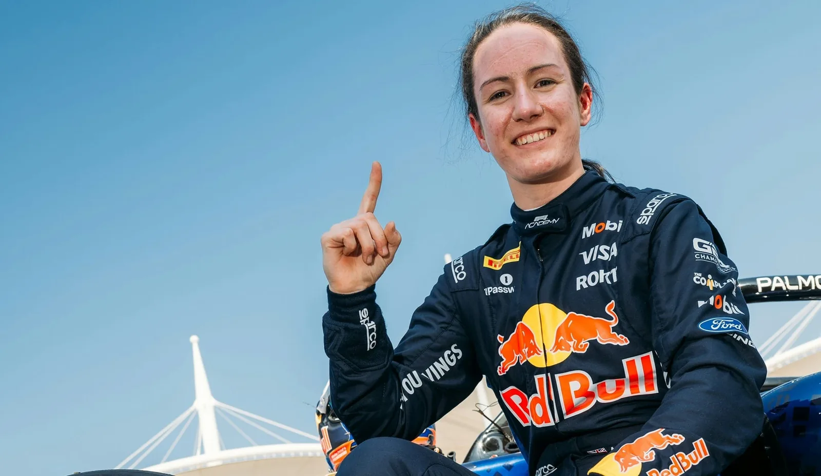 Alisha Palmowski is on pole for the F1 Academy Chinese GP; Rafa Ferreira is 5th