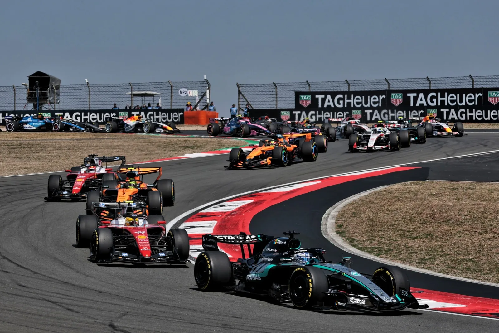 F1: Russell wins Chinese GP Sprint with Ferrari on the podium