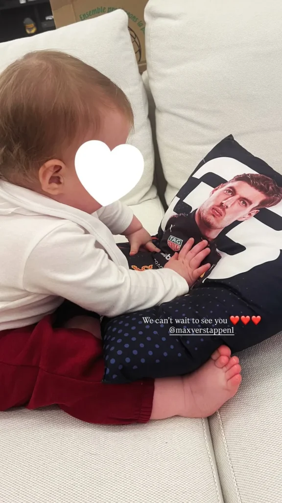 F1: Kelly Piquet shares photo of Lily with Verstappen cushion