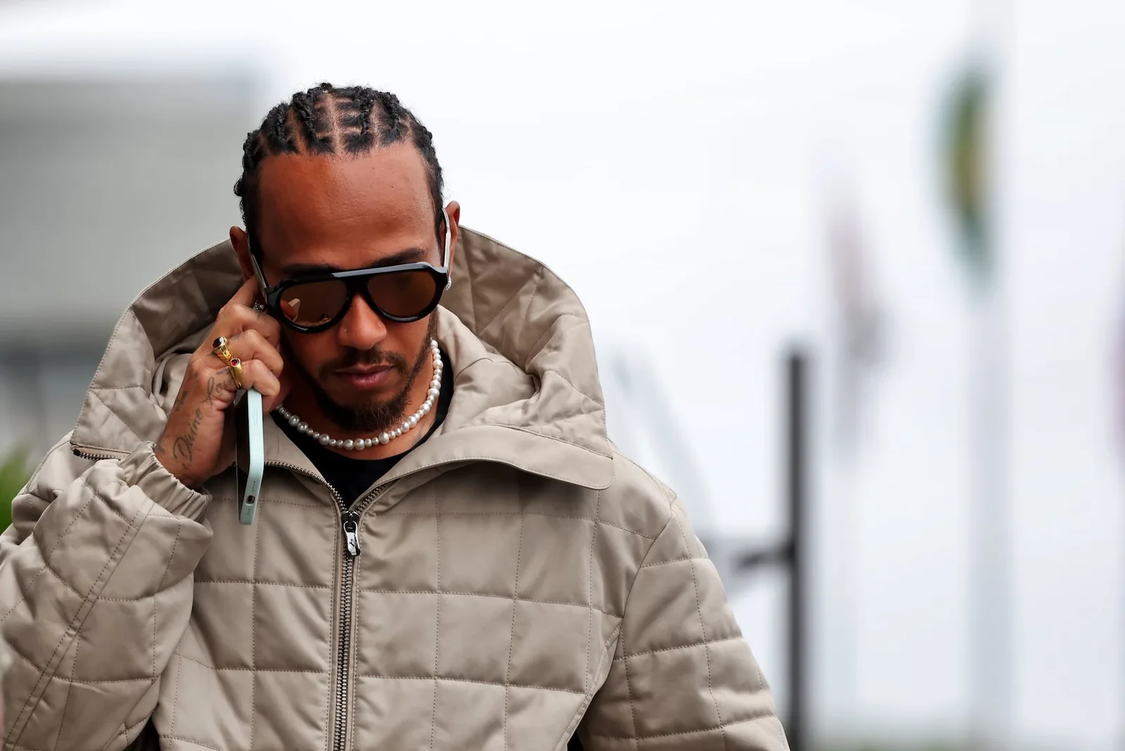 Hamilton and Kim Kardashian appear together again during F1 break