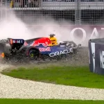 F1: Verstappen crashes in Q1 and fails to set a time in qualifying in Australia