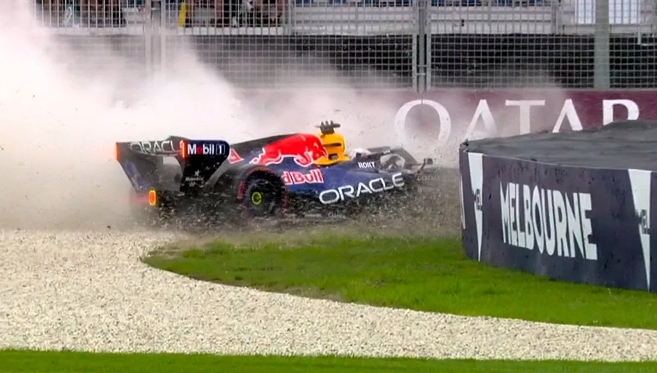 F1: Verstappen crashes in Q1 and fails to set a time in qualifying in Australia