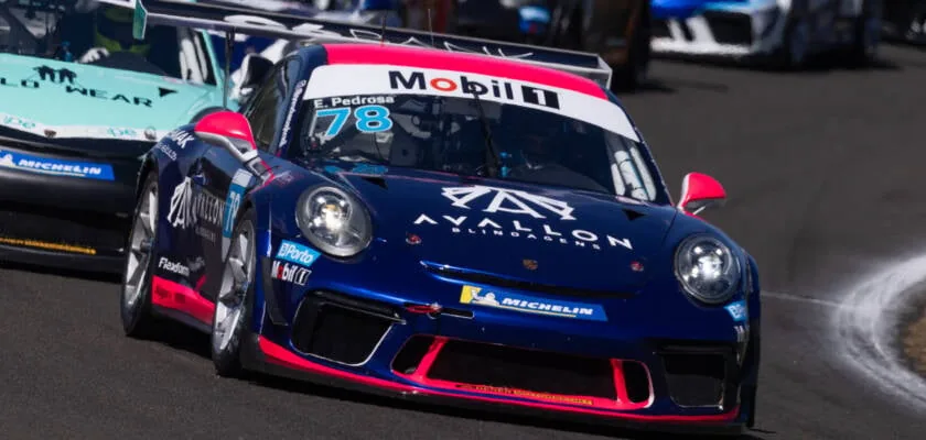 Pedrosa wins race 2 of the Porsche Cup Sprint Challenge at Velocitta