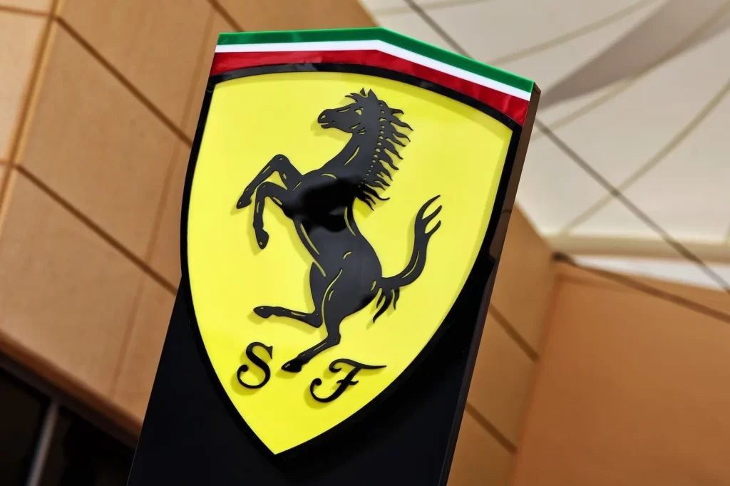 Ferrari logo.