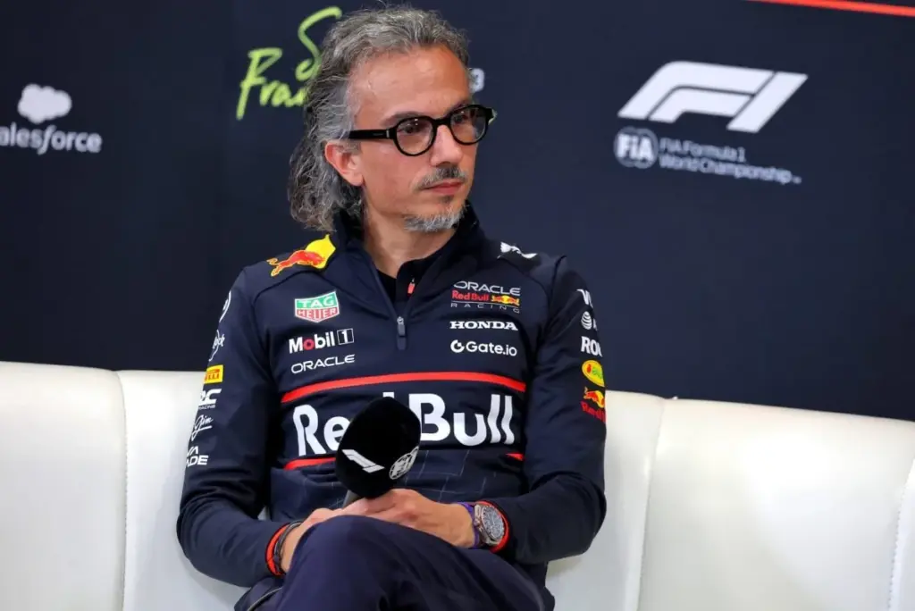 Laurent Mekies (FRA) Red Bull Racing Team Principal and CEO in the FIA Press Conference.