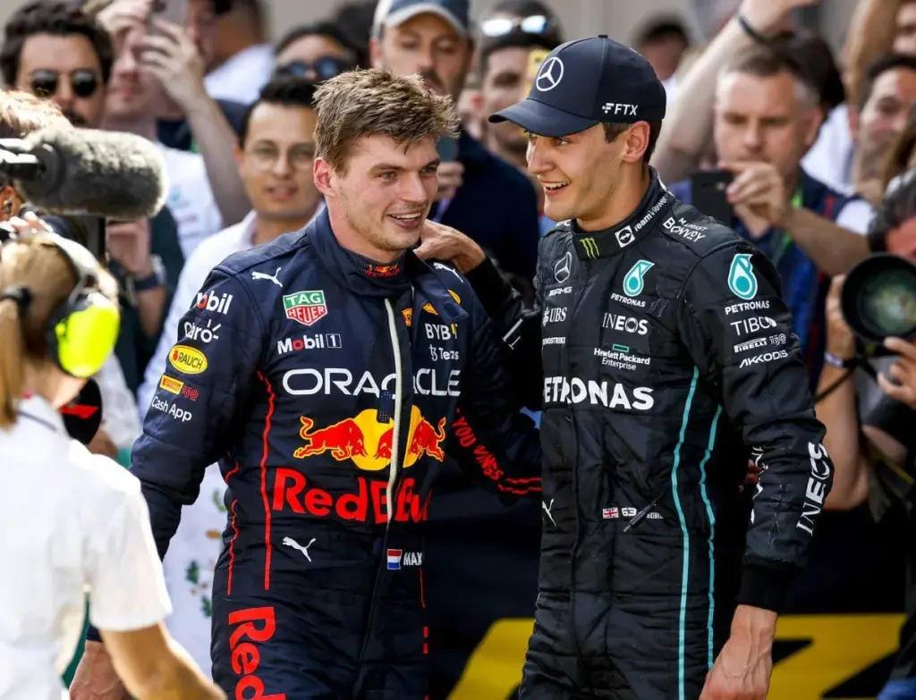 Max Verstappen e George Russell