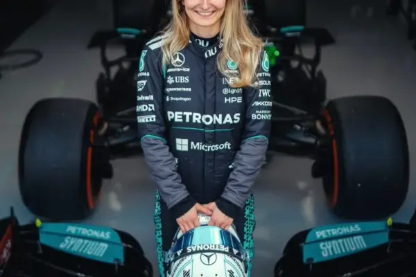 Doriane Pin speaks of a "special and emotional" moment when driving F1 for the first time