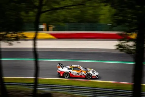 German Porsche Cup: Matheus Ferreira wins podium with third place in Spa