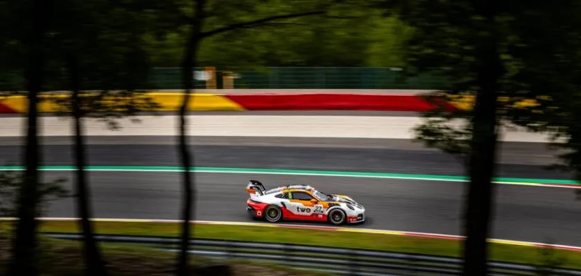 German Porsche Cup: Matheus Ferreira wins podium with third place in Spa