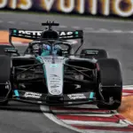 F1: Russell is penalized after throwing a headrest onto the track