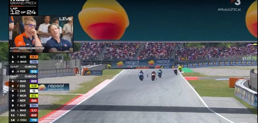 MotoGP: Álex Márquez is taken to the hospital after a heavy crash at the Catalonia GP