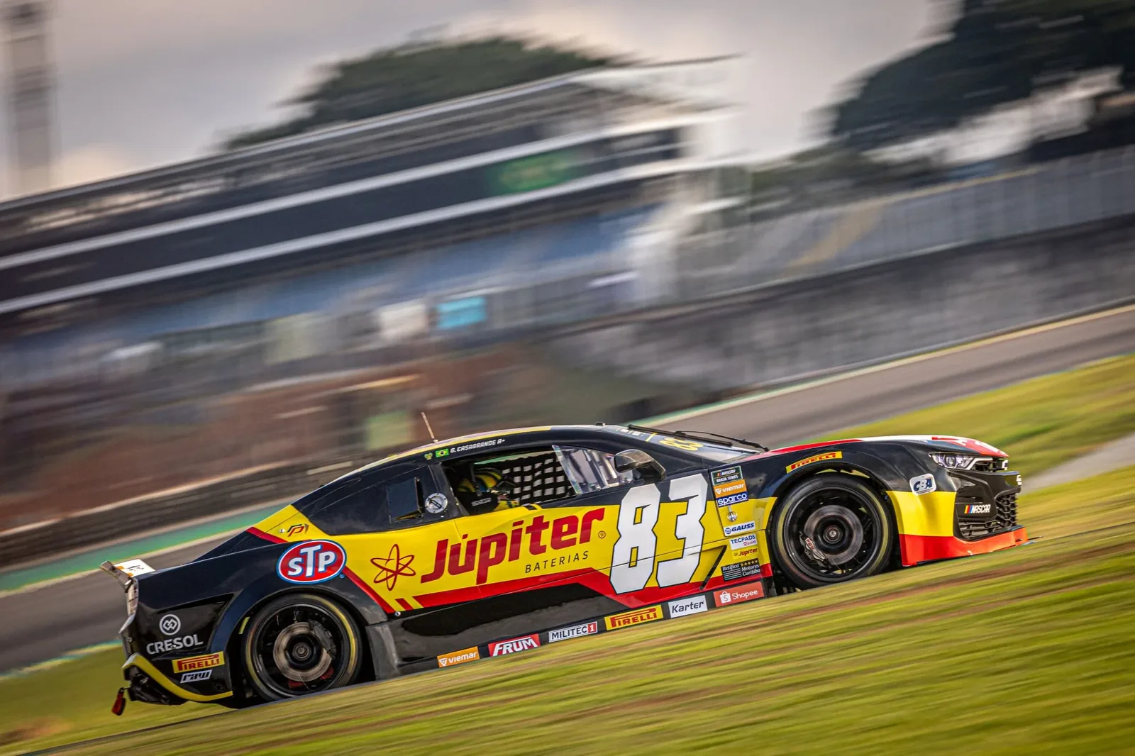 NASCAR Brasil leader, Gabriel Casagrande takes third place in the Sprint Race at Interlagos