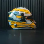 Pedro Clerot pays tribute to Ayrton Senna with a special helmet for the Monaco GP in F3