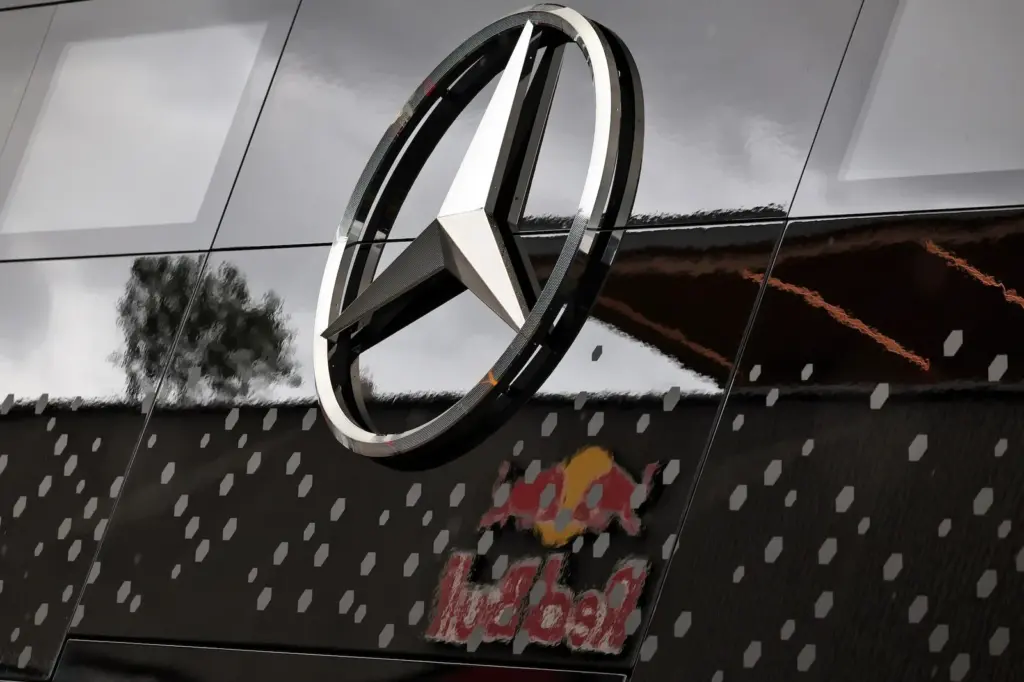 Mercedes AMG F1 logo.