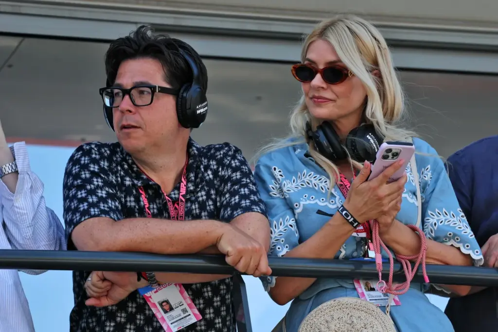 (L to R): Michael McIntyre (GBR) TV Personality with Holly Willoughby (GBR) TV Presenter.