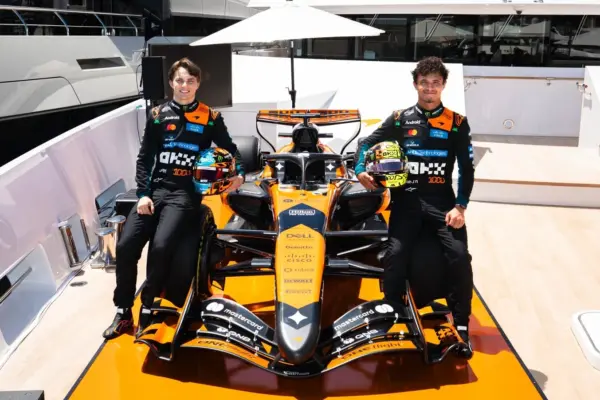 F1: McLaren and LEGO launch special helmets for historic milestone