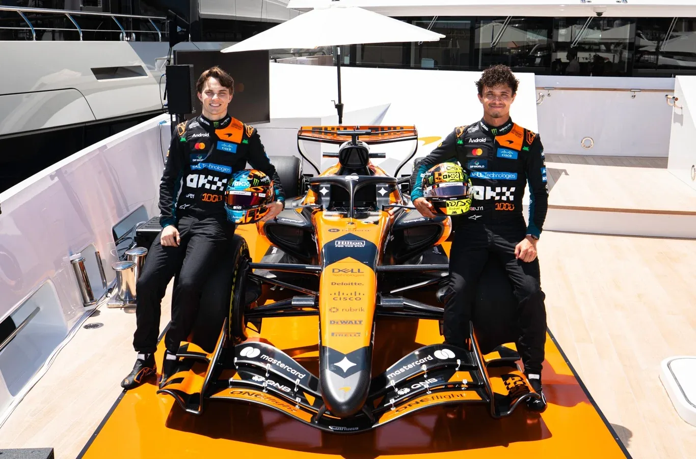 F1: McLaren and LEGO launch special helmets for historic milestone