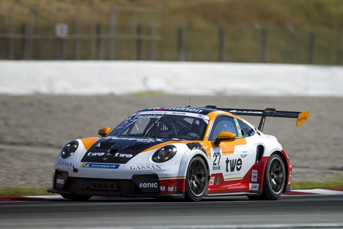 Matheus Ferreira wins podium in Porsche Supercup at Spa in the F1 preliminary