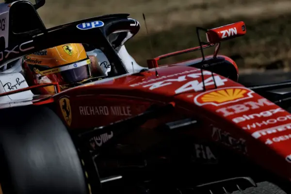 F1: Hamilton says Ferrari's development is still slow