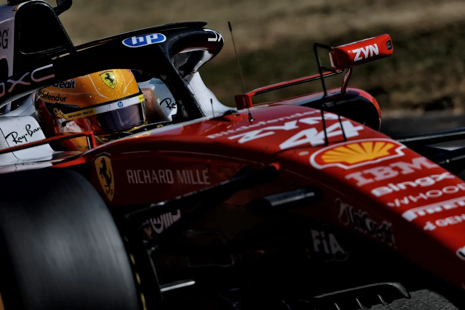 F1: Hamilton says Ferrari's development is still slow