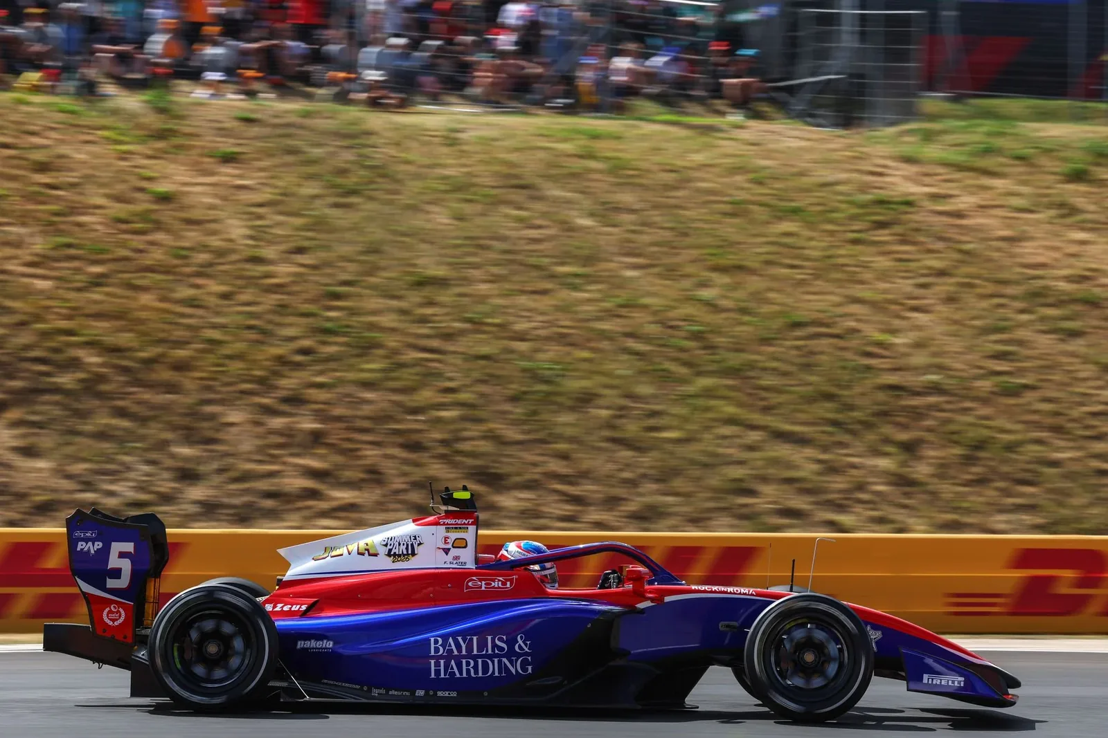Slater leads only F3 practice in Hungary. Clerot records third fastest time