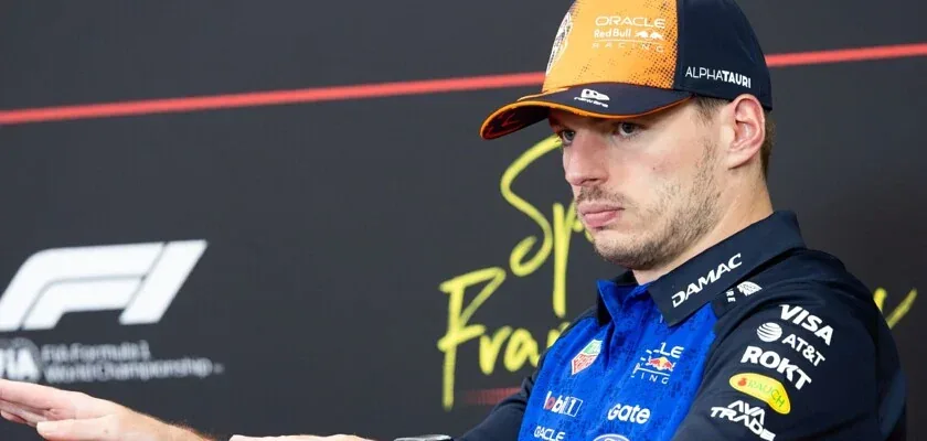 F1: Verstappen says he feared a crash when he saw 'red rocket' Leclerc arriving at Spa