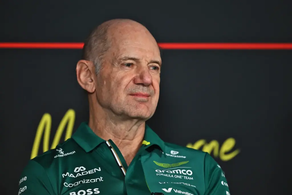 Adrian Newey (GBR) Aston Martin F1 Team, Team Principal in the FIA Press Conference.