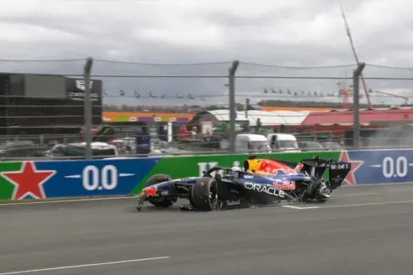 F1: Verstappen crashes hard and causes red flag at the start of the Dutch GP